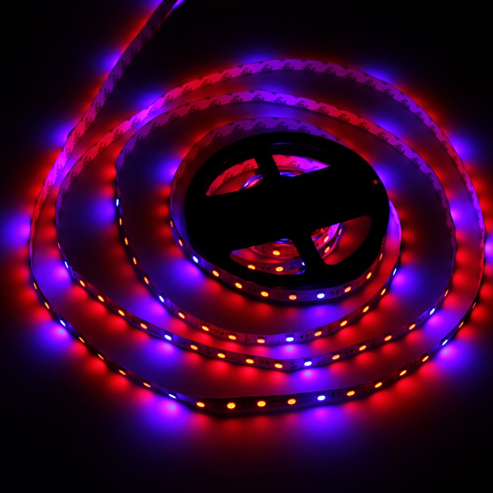 10pcs Led Plant grow light 5m/lot Led strip Full spectrum Grow box for Flowers Vegetables Hydroponic Systems DC12V 72W
