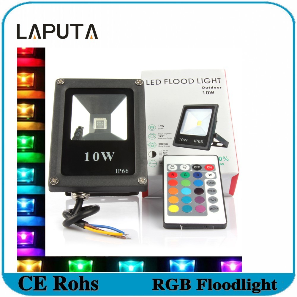 1pcs LAPUTA Outdoor Lighting Led Spotlight 10W 20W 30W 50W RGB Led Floodlight Waterproof IP65 Reflector De Led Street Light Lamp