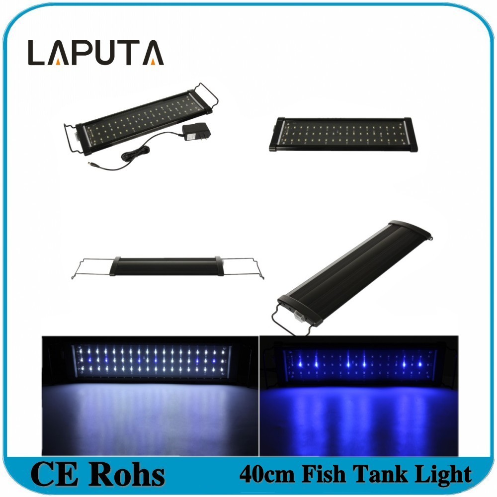 1pcs 30cm 40cm 60cm 90cm Led Aquarium Light white14000k+blue460nm Led Lamp for Fishbowl Light Tank Aquarium Light