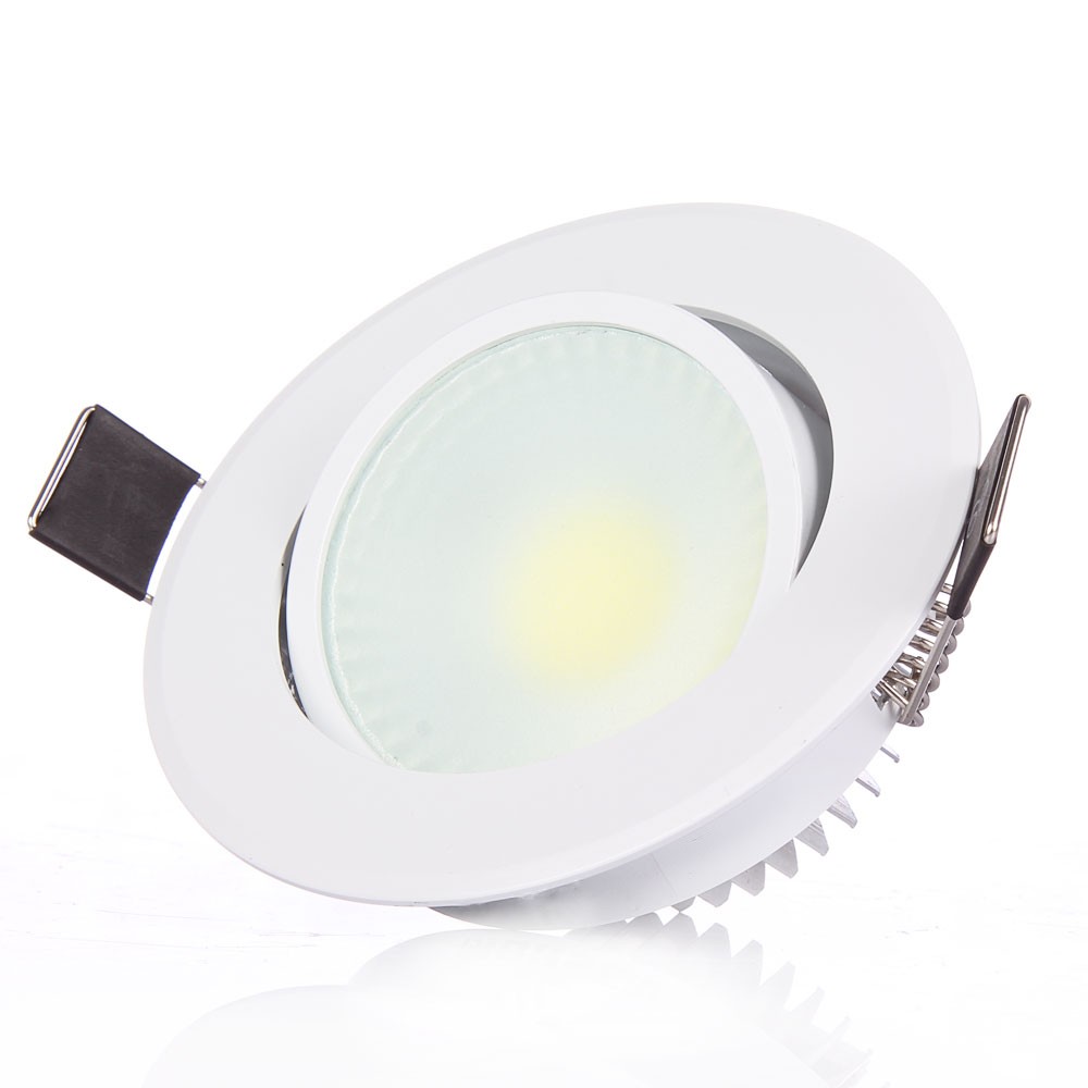 20pcs COB Led Downlight Dimmable 3W 6W Warm/Cold White Spotlight Ceiling Lamp Led Recessed AC85-265V