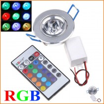 5pcs Lowest Pirice RGB down light LED recessed Down light Spot light Ceiling light IP30 waterproof include IR remote control