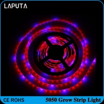 1pcs LAPUTA SMD5050 Hydroponic Systems Led Plant grow light Waterproof Led Grow Strip Light 300LEDS 72W Full spectrum Grow Box