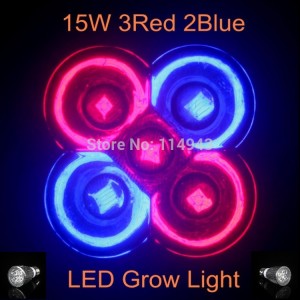 1pcs Full Spectrum E27 15W Led Grow Light Bulb High Brightness Led Light for Plant Growing 3Red 2Blue CE Rohs