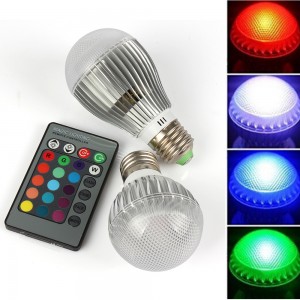 1pcs E27 RGB 9W 15W Led Spotlight AC110V 220V Led Bulb Lamp lampade led with Remote Control Led light for Home