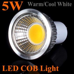 5 pcs High Quality 3W/5w/7w/9w LED COB Spotlight GU10 Silvery AC85-265V Indoor Downlight Home Ceiling Lighting Bulb Lamp