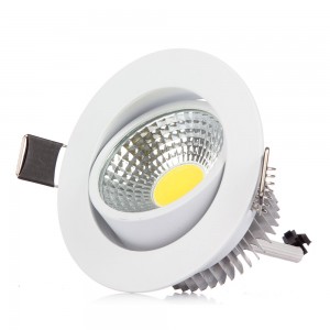 50pcs High Power Dimmable COB Downlight Led Light Ceiling Lamp 3W 6W COB Led Recessed Indoor Lighting with Led driver