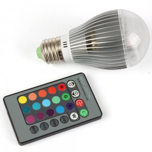 5pcs E27 RGB LED 9W 15W LED Bulb Light Bombillas Led Lights Spotlight with 24 keys Remote Controller